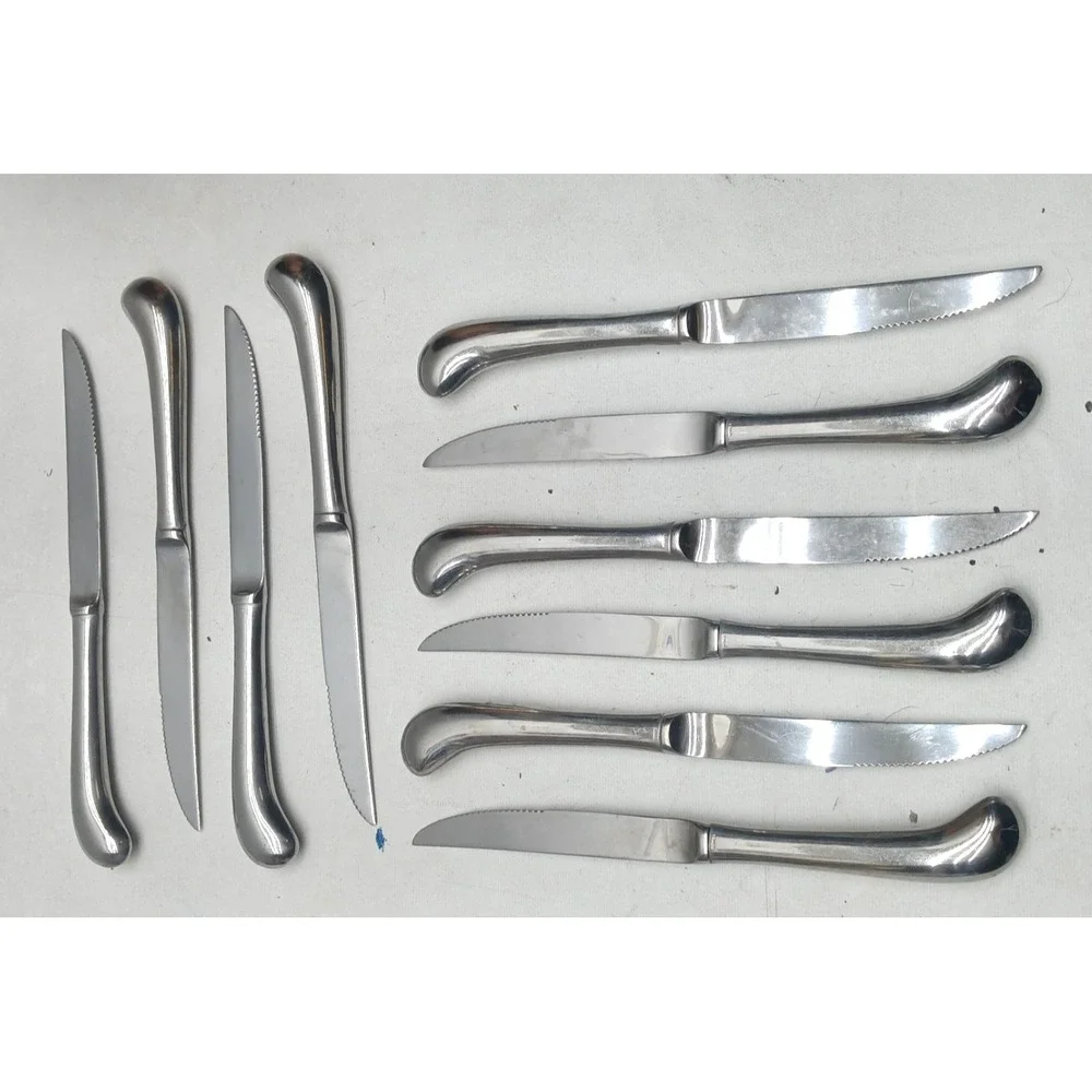 KOREAN PISTOL‎ HANDLED Stainless Steel Steak Knives 9.5